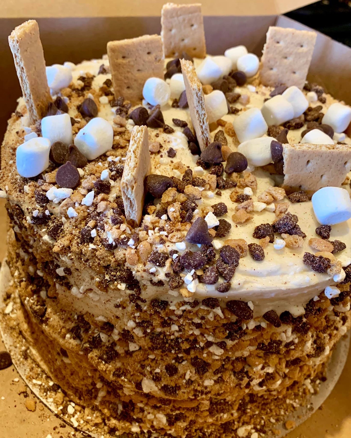 S'mores Crunch Cake