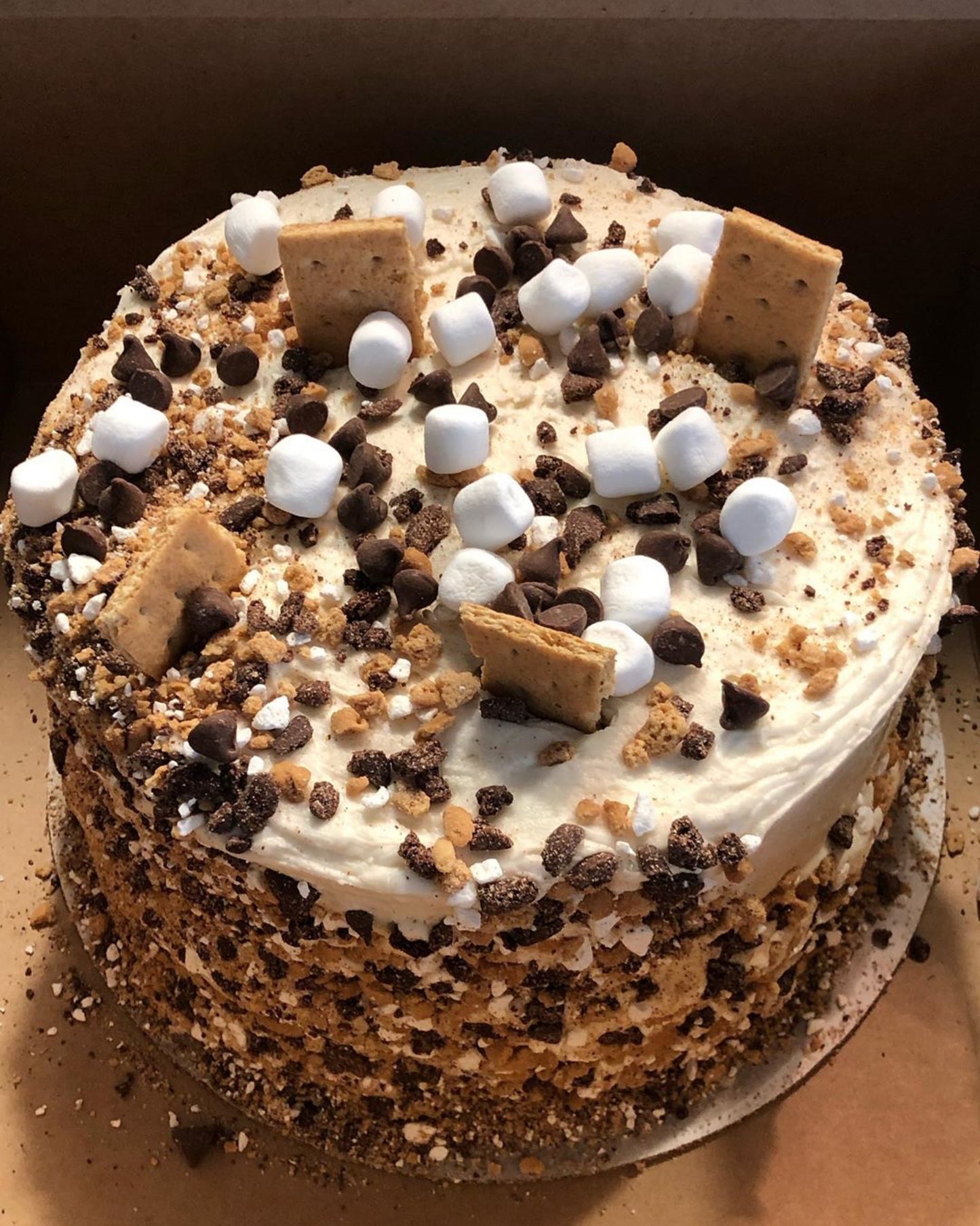 S'mores Crunch Cake